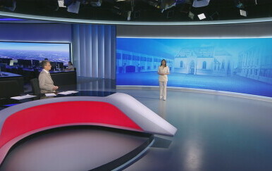 Marija Miholjek i Saša Kopljar, voditelji Dnevnika Nove TV