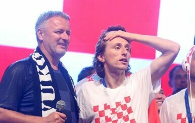 Marko Perković Thompson i Luka Modrić 2018. godine
