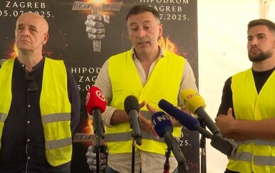 Konferencija za medije o velikom Thompsonovu koncertu na Hipodromu