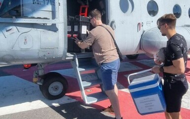 MORH: Helikopterom HRZ-a transportirano srce iz Splita u Zagreb
