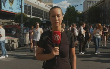 Reporterka Dnevnika Nove TV Barbara Štrbac o prosvjedima u Beogradu