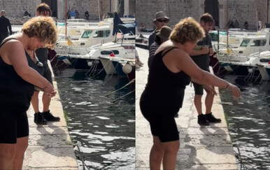Scena iz Dubrovnika nasmijala publiku: Ovako diva ide na pecanje