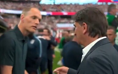 Zlatko Dalić uručio poklon Thomasu Tuchelu