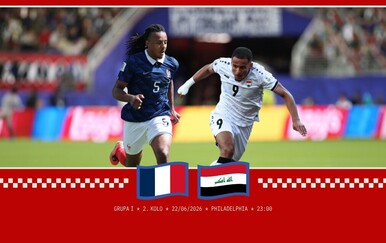 UŽIVO FRANCUSKA - IRAK: Prva utakmica drugog kola u skupini I