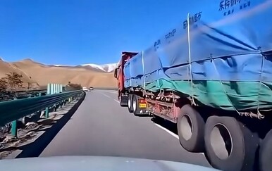 Mislio je da ga kamiondžija želi smrskati, kamera zabilježila pravu dramu na autocesti