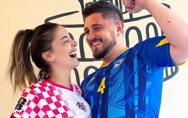 Sanja i Sead Bojić pozirali u dresovima BIH i Hrvatske