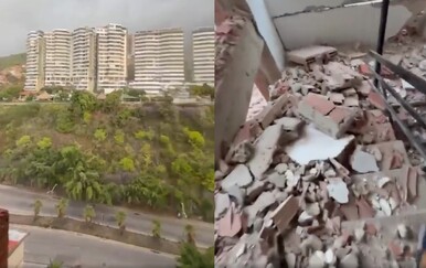 Snimio kako bježi iz nebodera nakon potresa u Venezueli, prizori su zastrašujući