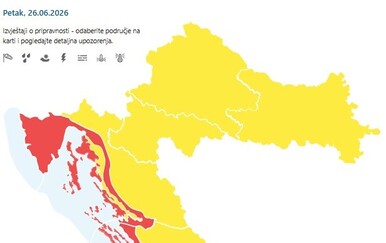 Stiže pakleni vikend, sve poćinje već danas: Meteoalarmi gore, vrijeme je opasno za život