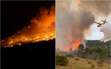 FOTO/VIDEO Buktinja na našem otoku: Vatrogasci se cijelu noć bore sa snažnim požarom