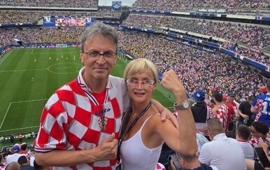 Saša Kopljar i supruga Renata na utakmici u Philadelphiji
