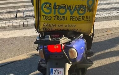 Dostavljač privukao pažnju porukama na torbi, mislite li da je ovo primjereno?