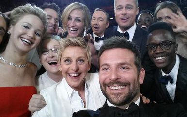 Ova slika s Oscara rekorder je po broju retvitova selfija, trenutno oko 2.3 milijuna