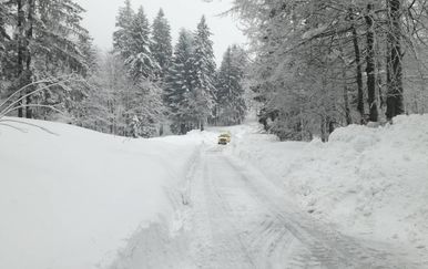 Snijeg u Delnicama (Foto: Marko Balen)