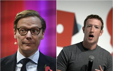 Alexander Nix i Mark Zuckerberg (Foto: AFP)