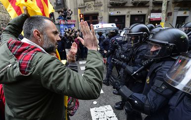 Prosvjed u Barceloni (Foto: AFP)