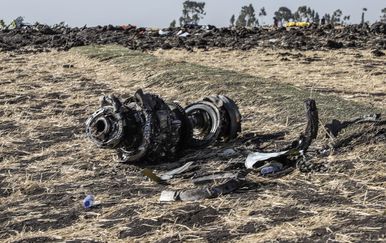 Pad zrakoplova u Etiopiji (Foto: AFP)