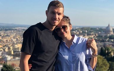 Amra i Edin Džeko (Foto: Instagram)
