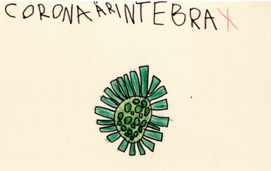Dječji crtež koronavirusa