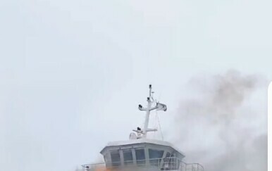 Trajekt u plamenu u Biogradu - 3