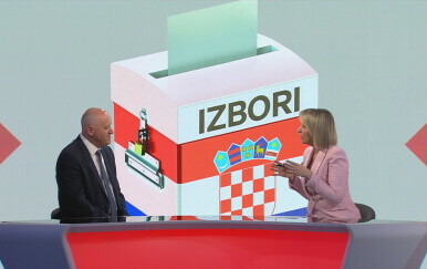 Branko Bačić i Sabina Tandara Knezović, reporterka Dnevnika Nove TV