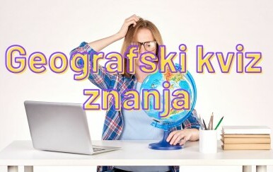 Žena pred računalom uz laptop i naslov kviza