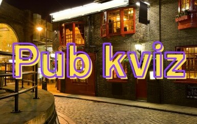 Britanski pub u ulici i naslov kviza