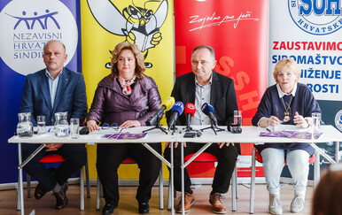 Sindikalne središnjice najavile prosvjed u travnju za veće plaće i mirovine za sve