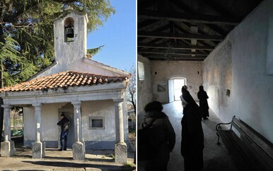 Oštećena kapelica na području Kastva, zaštićeno kulturno dobro
