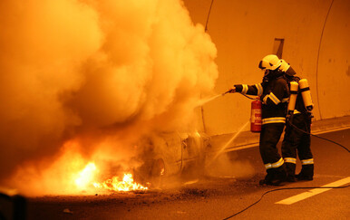 Zapalio se kombi na autocesti A3