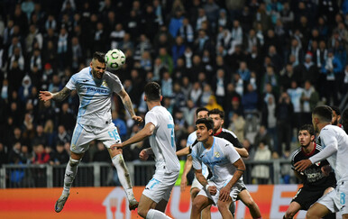 Pogodak Ante Majstorovića na utakmici Rijeka - Strasbourg