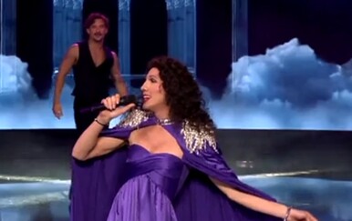 David Amaro kao Doris Dragović u showu Tvoje lice zvuči poznato