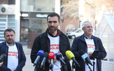 Prosvjedni skup "Sindikalno proljeće" na Europskom trgu