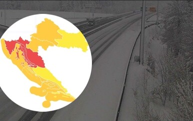 Snijeg, pljusak, grmljavina i orkanski udari vjetra: Ova područja su pod crvenim i narančastim alarmom