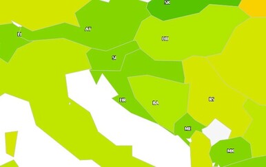 Hrvatska na karti indeksa slobode interneta