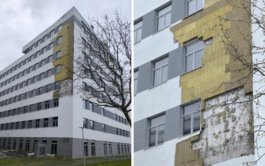 Posljedice nevremena u Zagrebu: Pala fasada s nedavno dovršene zgrade