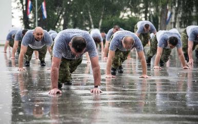 Vojnici na grupnom vježbanju (Foto: Filip Popović/Hrvatska vojska)