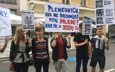 Prosvjed Foruma mladih SDP-a (Foto: Ivana Brkić Tomljenović)