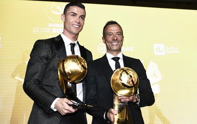 Cristiano Ronaldo i Jorge Mendes (Foto: AFP)
