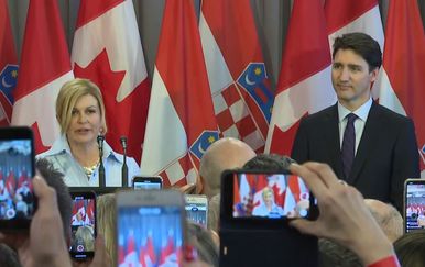 Kolinda Grabar-Kitarović i Justin Trudeau (Foto: Dnevnik.hr)