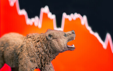 Ilustracija takozvanog bear market trenda na tržištu kriptovaluta