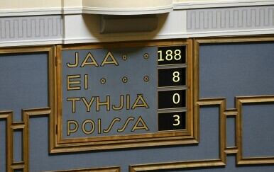 Rezultati glasovanja u finskom parlamentu