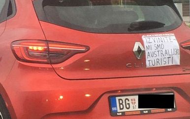 Auto s beogradskim tablicama