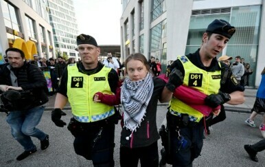 Greta Thunberg na pro-palestinskom prosvjedu u Švedskoj - 3