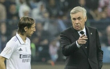 Luka Modrić i Carlo Ancelotti