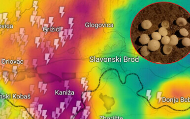 FOTO Nevrijeme poharalo okolicu Slavonskog Broda: "Led veličine kokošjih jaja zasuo je selo"