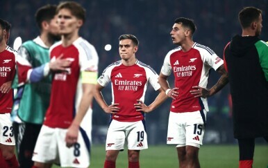 Razočarani igrači Arsenala