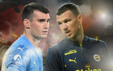 Dominik Livaković i Edin Džeko