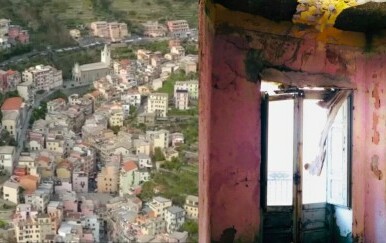 Kuće u Mussomeliju na Siciliji prije obnove