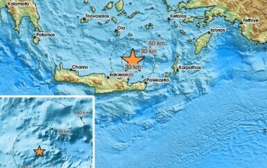 Potres jačine 6,1 po Richteru pogodio grčki otok Kretu
