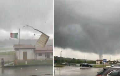 Apokaliptični prizori u Italiji: Regiju pogodio tornado, jedrilica zapela na moru